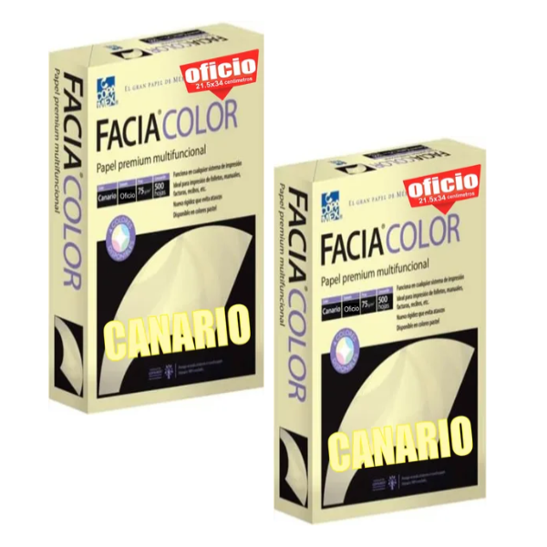 PAPEL FACIA BOND 75G.50K.OFI. CANARIO MILLAR